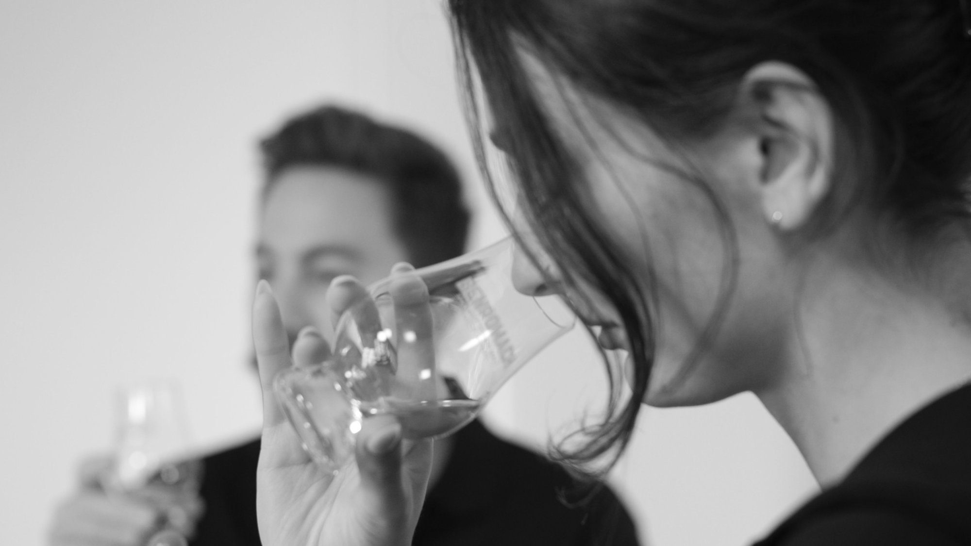 An image of our Benromach Champions nosing a glass of Benromach Speyside Single Malt Scotch Whisky
